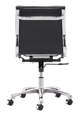 Lider Black Plus Armless Office Chair by Zuomod at Eve Furniture