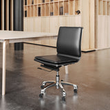 Lider Black Plus Armless Office Chair by Zuomod at Eve Furniture