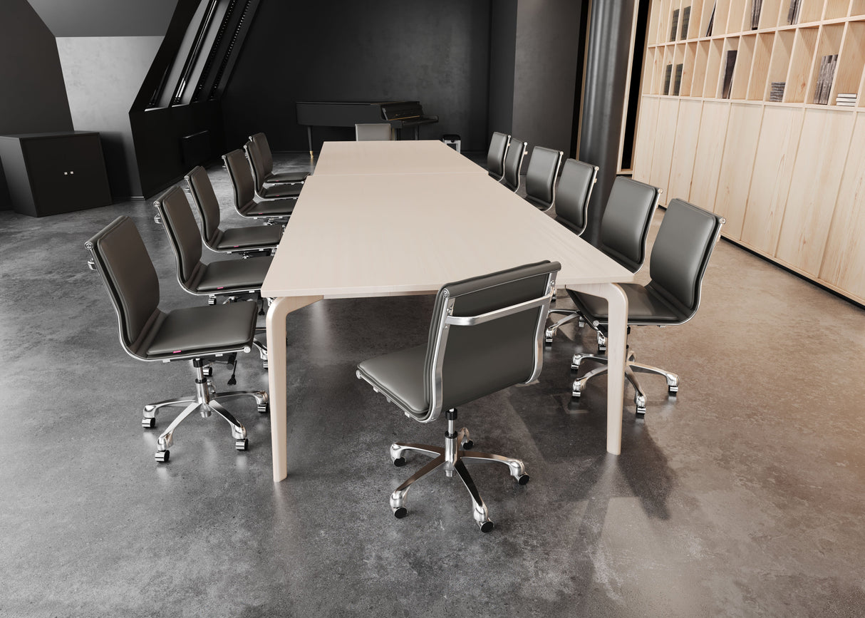 Lider Gray Plus Armless Office Chair by Zuomod at Eve Furniture