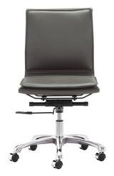 Lider Gray Plus Armless Office Chair by Zuomod at Eve Furniture