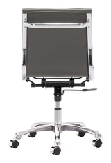 Lider Gray Plus Armless Office Chair by Zuomod at Eve Furniture
