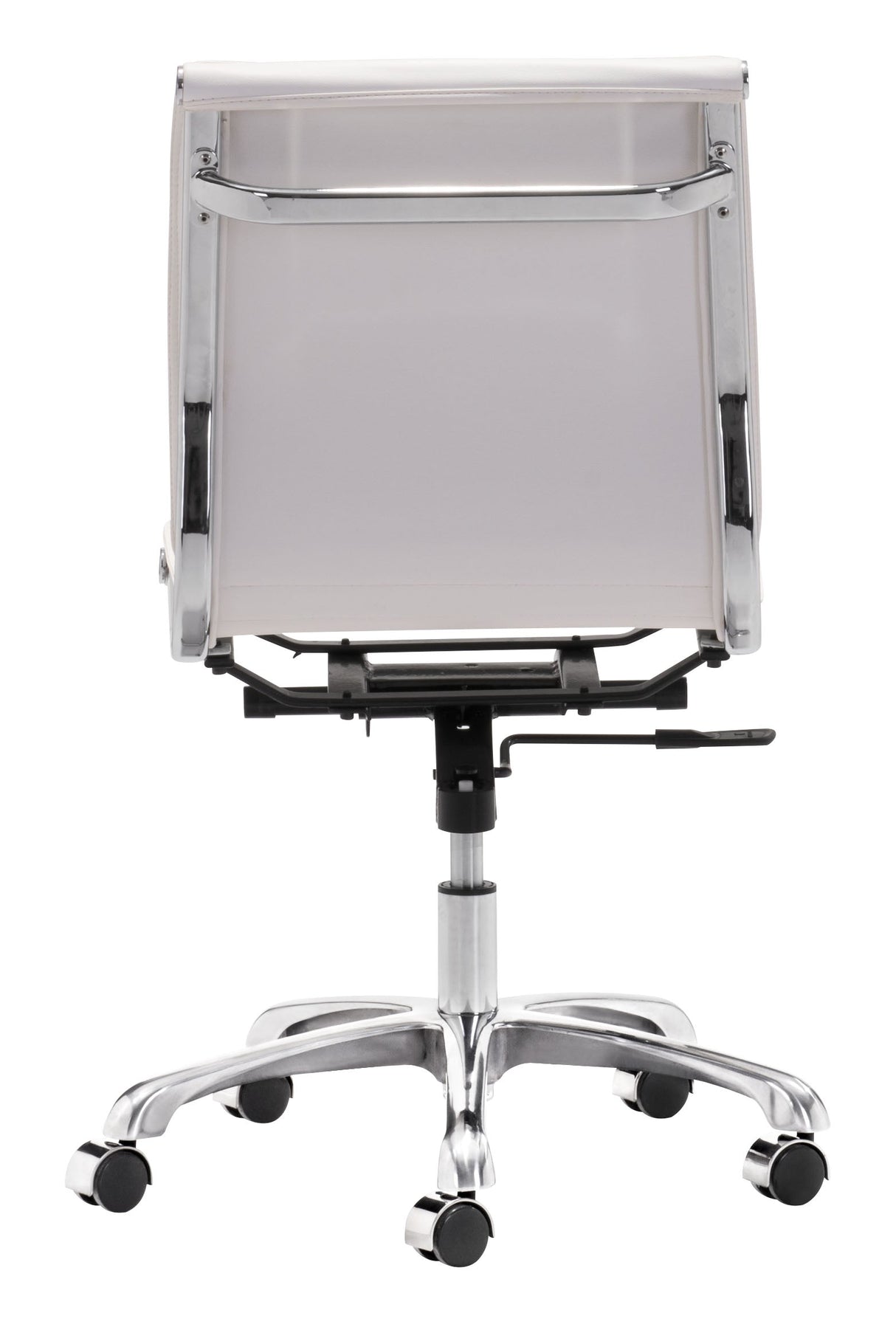 Lider White Plus Armless Office Chair by Zuomod at Eve Furniture