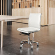 Lider White Plus Armless Office Chair by Zuomod at Eve Furniture