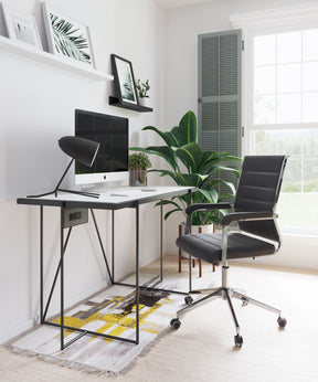 Liderato Black Office Chair by Zuomod at Eve Furniture