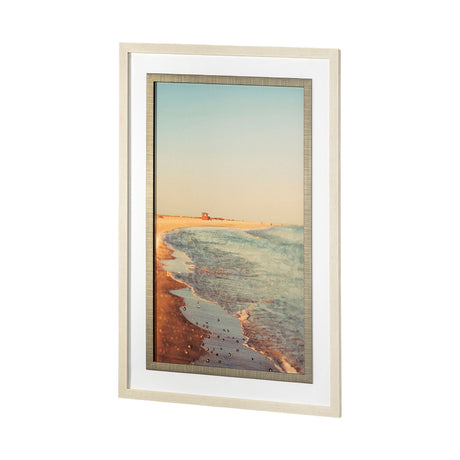 Lido by Alicia Bock a Hand Embellished Textured Framed Photo Art Print Matted under Glass by Mercana at Eve Furniture