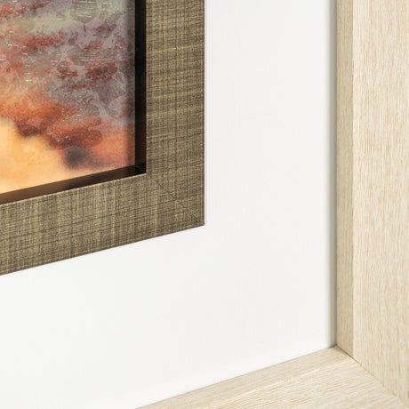 Lido by Alicia Bock a Hand Embellished Textured Framed Photo Art Print Matted under Glass by Mercana at Eve Furniture