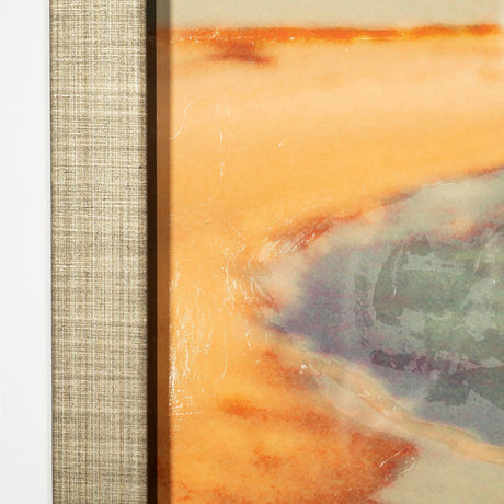 Lido by Alicia Bock a Hand Embellished Textured Framed Photo Art Print Matted under Glass by Mercana at Eve Furniture