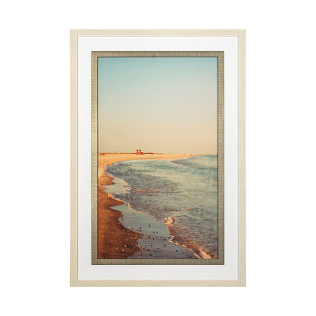 Lido by Alicia Bock a Hand Embellished Textured Framed Photo Art Print Matted under Glass by Mercana at Eve Furniture