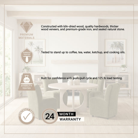 Liesl 54.L x Barely Gray Finished Wood W/ Circular Top Dining Table by Mercana at Eve Furniture