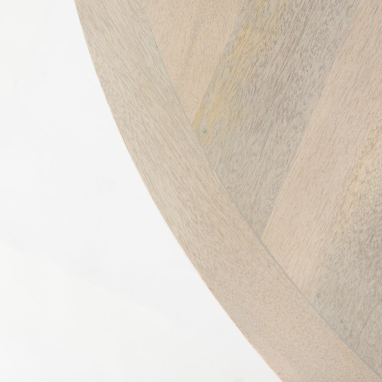 Liesl 54.L x Barely Gray Finished Wood W/ Circular Top Dining Table by Mercana at Eve Furniture