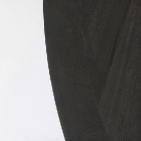 Liesl 54.L x Black Wood W/ Circular Top Dining Table by Mercana at Eve Furniture