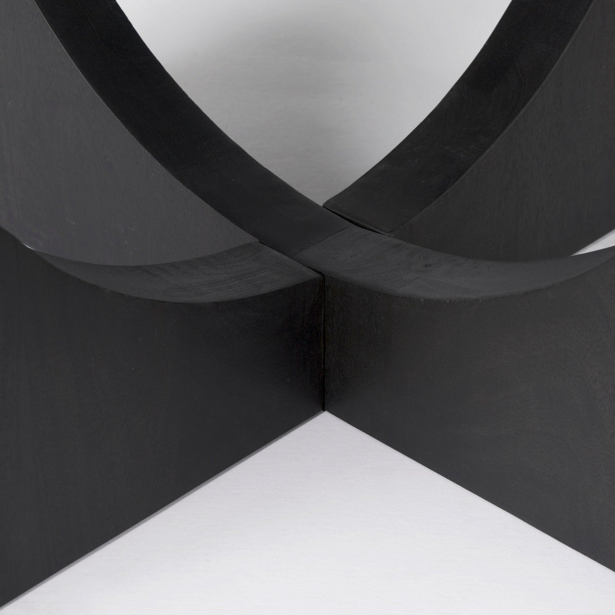 Liesl 54.L x Black Wood W/ Circular Top Dining Table by Mercana at Eve Furniture