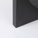 Liesl 54.L x Black Wood W/ Circular Top Dining Table by Mercana at Eve Furniture