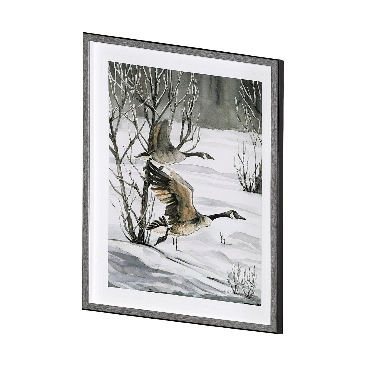 Life in North II by Melody Ducharme a Hand Embellished Textured Framed Art Print Matted under Glass by Mercana at Eve Furniture