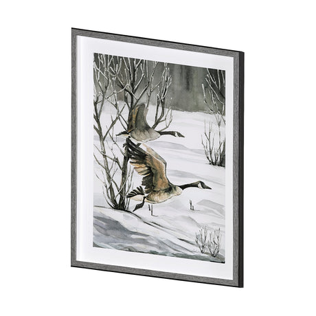 Life in North II by Melody Ducharme a Hand Embellished Textured Framed Art Print Matted under Glass by Mercana at Eve Furniture