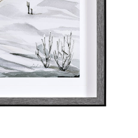 Life in North II by Melody Ducharme a Hand Embellished Textured Framed Art Print Matted under Glass by Mercana at Eve Furniture