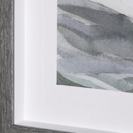 Life in North II by Melody Ducharme a Hand Embellished Textured Framed Art Print Matted under Glass by Mercana at Eve Furniture