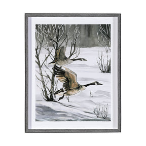 Life in North II by Melody Ducharme a Hand Embellished Textured Framed Art Print Matted under Glass by Mercana at Eve Furniture