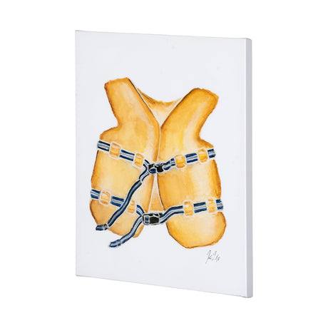 Lifejacket I by Mercana Studio a Hand Embellished Textured Canvas by Mercana at Eve Furniture