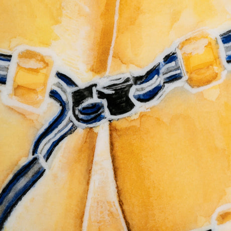 Lifejacket I by Mercana Studio a Hand Embellished Textured Canvas by Mercana at Eve Furniture