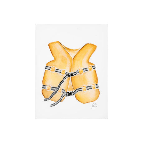 Lifejacket I by Mercana Studio a Hand Embellished Textured Canvas by Mercana at Eve Furniture