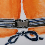 Lifejacket II by Mercana Studio a Hand Embellished Textured Canvas by Mercana at Eve Furniture