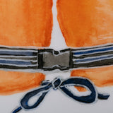 Lifejacket II by Mercana Studio a Hand Embellished Textured Canvas by Mercana at Eve Furniture