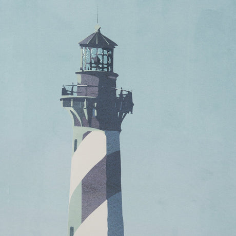 Lighthouse I-Cape Hatteras by Mercana Studio a Hand Embellished Framed Art Print Matted under Glass by Mercana at Eve Furniture