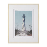 Lighthouse I-Cape Hatteras by Mercana Studio a Hand Embellished Framed Art Print Matted under Glass by Mercana at Eve Furniture