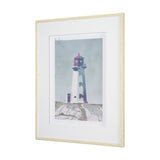 Lighthouse II-Tybee Island by Mercana Studio a Hand Embellished Framed Art Print Matted under Glass by Mercana at Eve Furniture