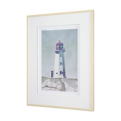 Lighthouse II-Tybee Island by Mercana Studio a Hand Embellished Framed Art Print Matted under Glass by Mercana at Eve Furniture