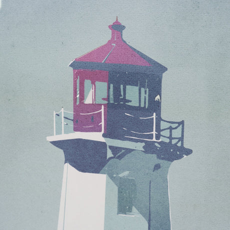 Lighthouse II-Tybee Island by Mercana Studio a Hand Embellished Framed Art Print Matted under Glass by Mercana at Eve Furniture