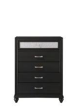 Lila Black Chest by Crown Mark at Eve Furniture