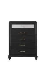 Lila Black Chest by Crown Mark at Eve Furniture