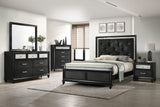 Lila Black Mirror by Crown Mark at Eve Furniture