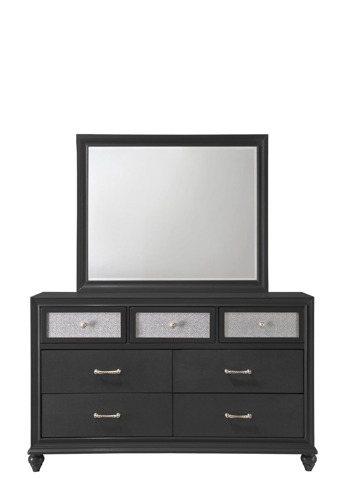 Lila Black Mirror by Crown Mark at Eve Furniture