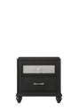Lila Black Nightstand by Crown Mark at Eve Furniture