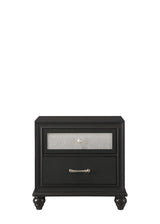 Lila Black Nightstand by Crown Mark at Eve Furniture