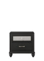 Lila Black Nightstand by Crown Mark at Eve Furniture