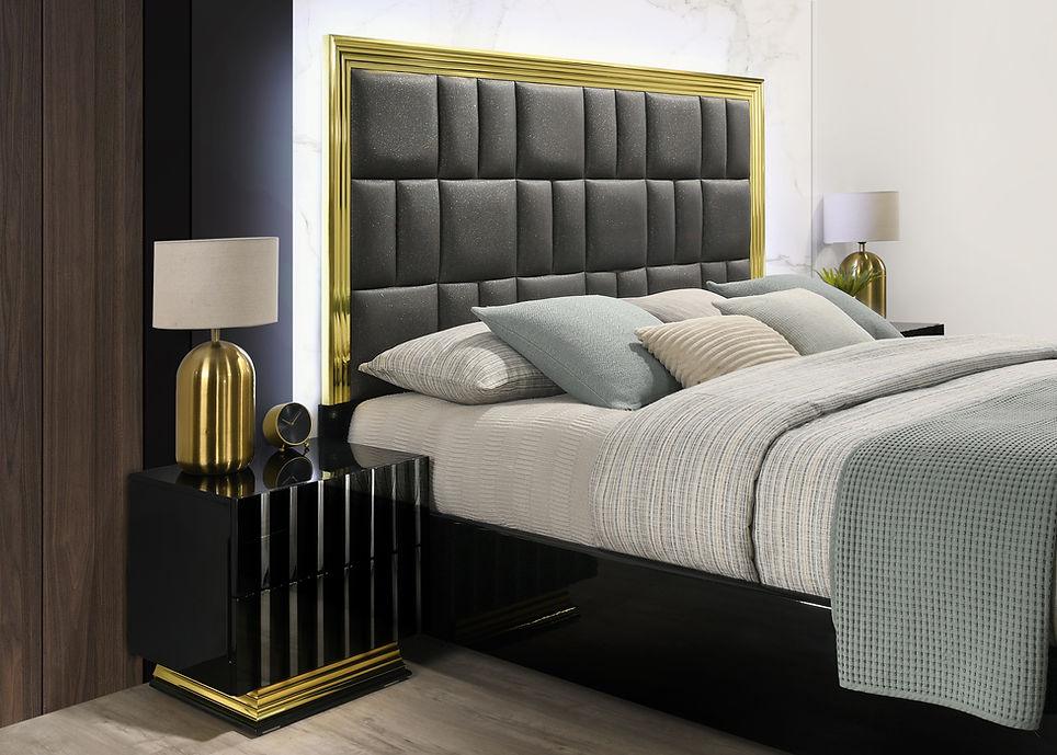 Lila Black Platform Bedroom Set by New Era Innovations at Eve Furniture