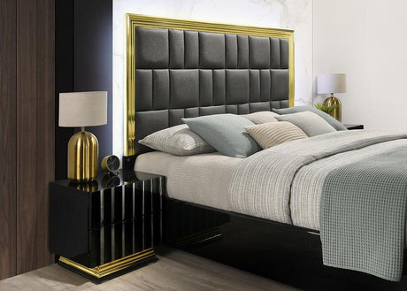 Lila Black Platform Bedroom Set by New Era Innovations at Eve Furniture