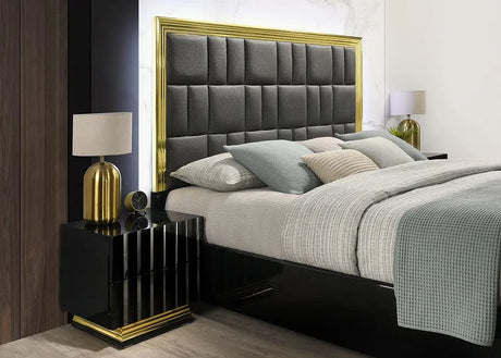 Lila Black Platform Bedroom Set by New Era Innovations at Eve Furniture