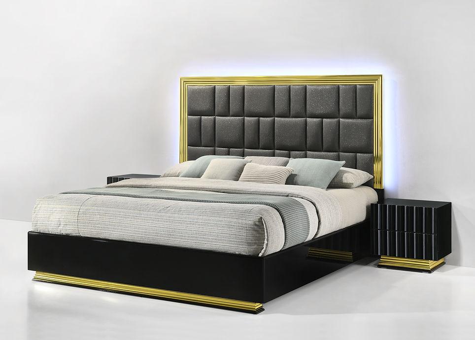 Lila Black Platform Bedroom Set by New Era Innovations at Eve Furniture