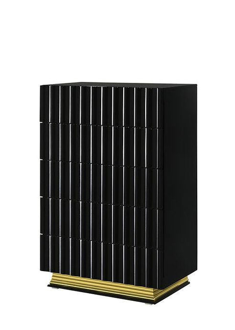 Lila Black Platform Bedroom Set by New Era Innovations at Eve Furniture