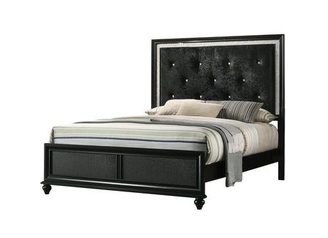 Lila Black Upholstered Panel Youth Bedroom Set by Crown Mark at Eve Furniture