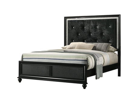 Lila Black Upholstered Panel Youth Bedroom Set by Crown Mark at Eve Furniture