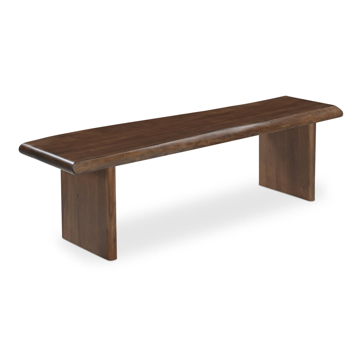 Lila Brown Large Dining Bench by Moe's Home at Eve Furniture