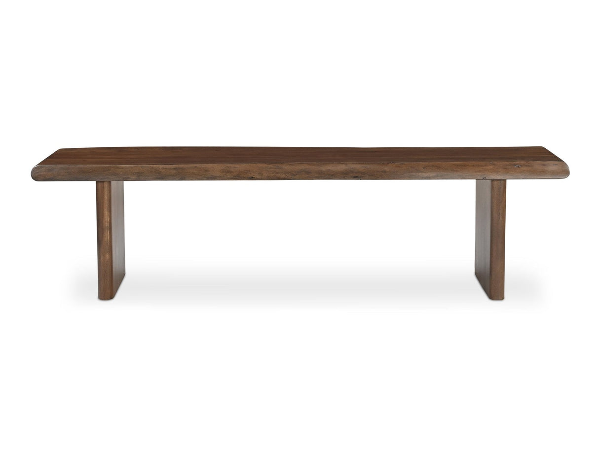 Lila Brown Large Dining Bench by Moe's Home at Eve Furniture
