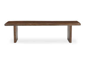 Lila Brown Large Dining Bench by Moe's Home at Eve Furniture