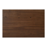 Lila Brown Small Dining Bench by Moe's Home at Eve Furniture